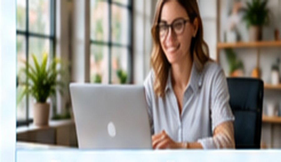 Entrepreneur working with laptop